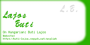 lajos buti business card